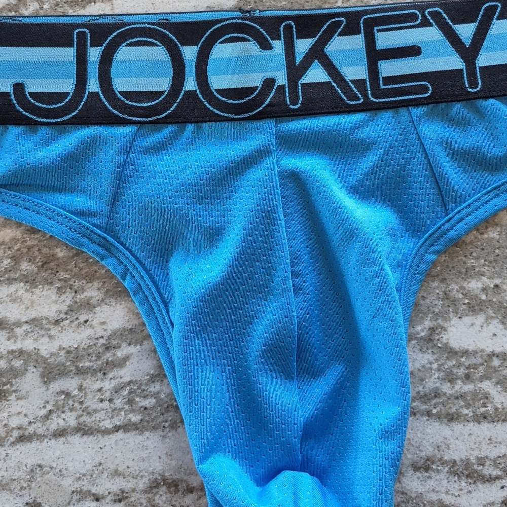 Jockey Sport Men's Stability Pouch Microfiber Thong Underwear Size XL NEW - Picture 2 of 3